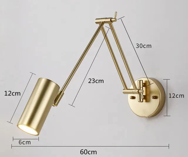 ChandelierDecor - Swing Long Arm Internal Touch Sensor Wall Lamp
