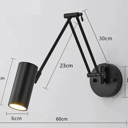 ChandelierDecor - Swing Long Arm Internal Touch Sensor Wall Lamp