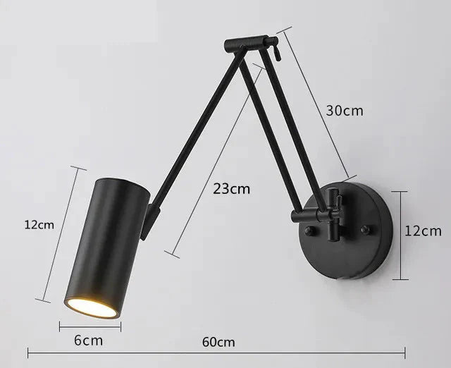 ChandelierDecor - Swing Long Arm Internal Touch Sensor Wall Lamp