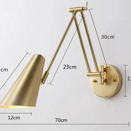 ChandelierDecor - Swing Long Arm Internal Touch Sensor Wall Lamp