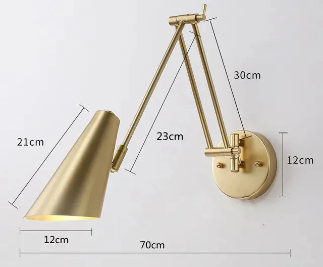 ChandelierDecor - Swing Long Arm Internal Touch Sensor Wall Lamp