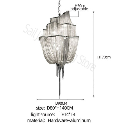ChandelierDecor - Tassels Chandelier: Decorative Lighting | Tassels & Fringe