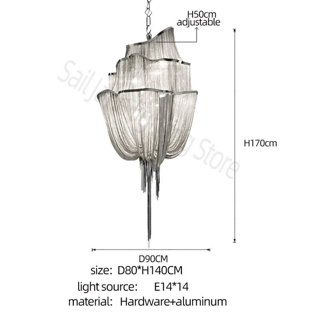 ChandelierDecor - Tassels Chandelier: Decorative Lighting | Tassels & Fringe