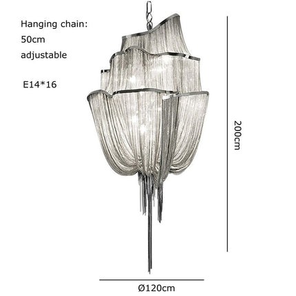 ChandelierDecor - Tassels Chandelier: Decorative Lighting | Tassels & Fringe