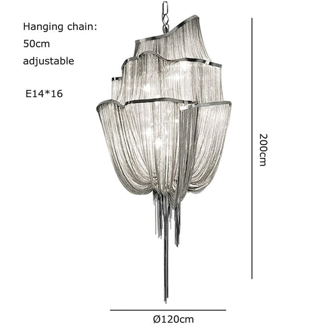 ChandelierDecor - Tassels Chandelier: Decorative Lighting | Tassels & Fringe