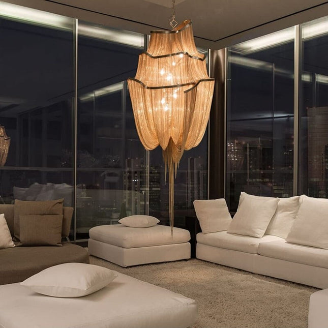 ChandelierDecor - Tassels Chandelier: Decorative Lighting | Tassels & Fringe