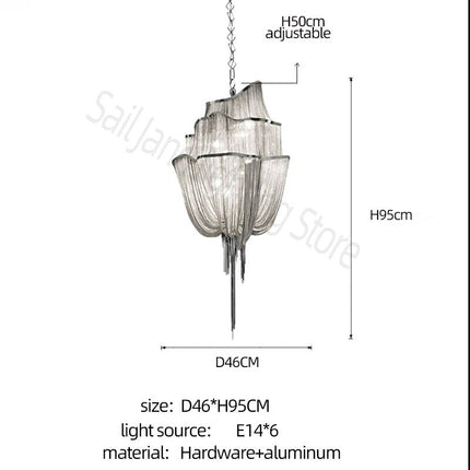 ChandelierDecor - Tassels Chandelier: Decorative Lighting | Tassels & Fringe