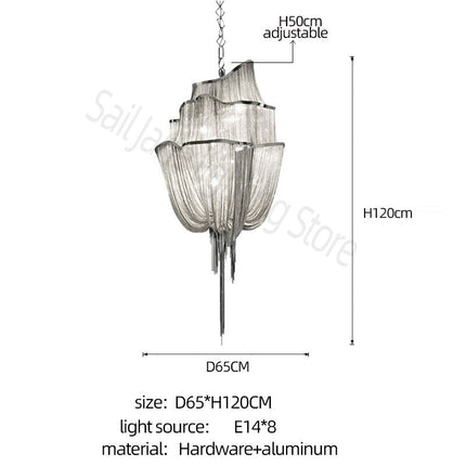 ChandelierDecor - Tassels Chandelier: Decorative Lighting | Tassels & Fringe
