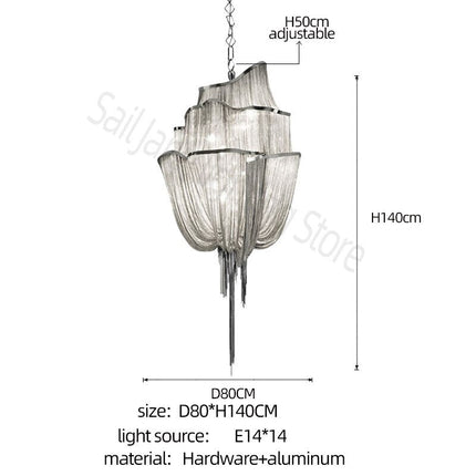 ChandelierDecor - Tassels Chandelier: Decorative Lighting | Tassels & Fringe