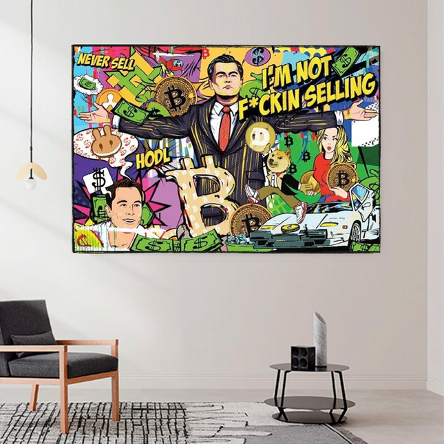 ChandelierDecor - The Wolf of Wall Street Leonardo Dicaprio Canvas Wall Art