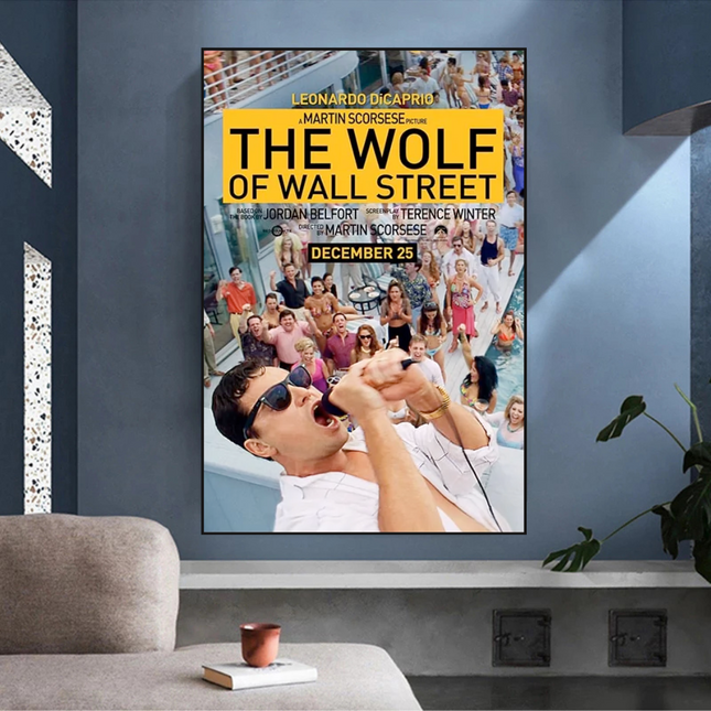 ChandelierDecor - The Wolf of Wall Street Leonardo Dicaprio Canvas Wall Art