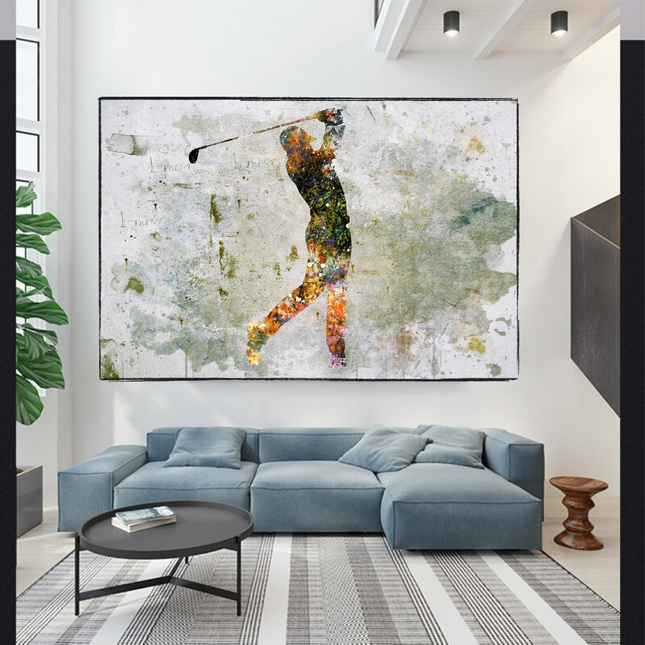ChandelierDecor - Tiger woods Golf Champion Canvas Wall Art