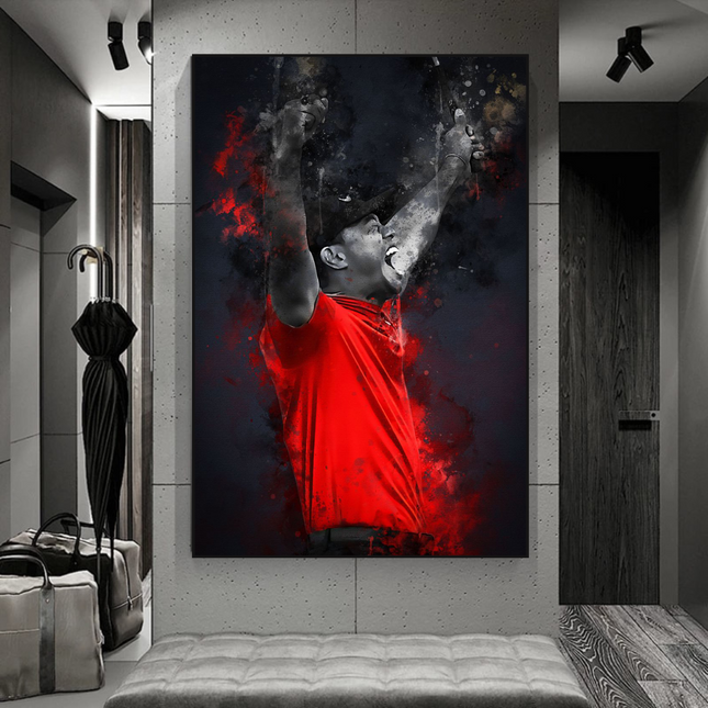 ChandelierDecor - Tiger woods Golf Champion Canvas Wall Art