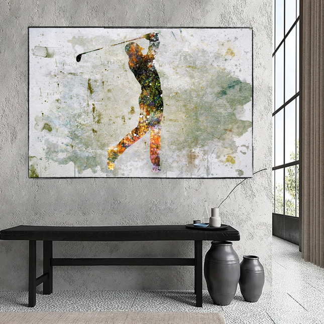 ChandelierDecor - Tiger woods Golf Champion Canvas Wall Art