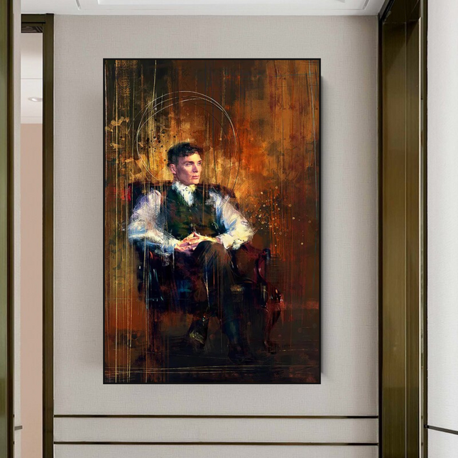 ChandelierDecor - Tommy Shelby Peaky Blinders Drama Canvas Wall Art Poster