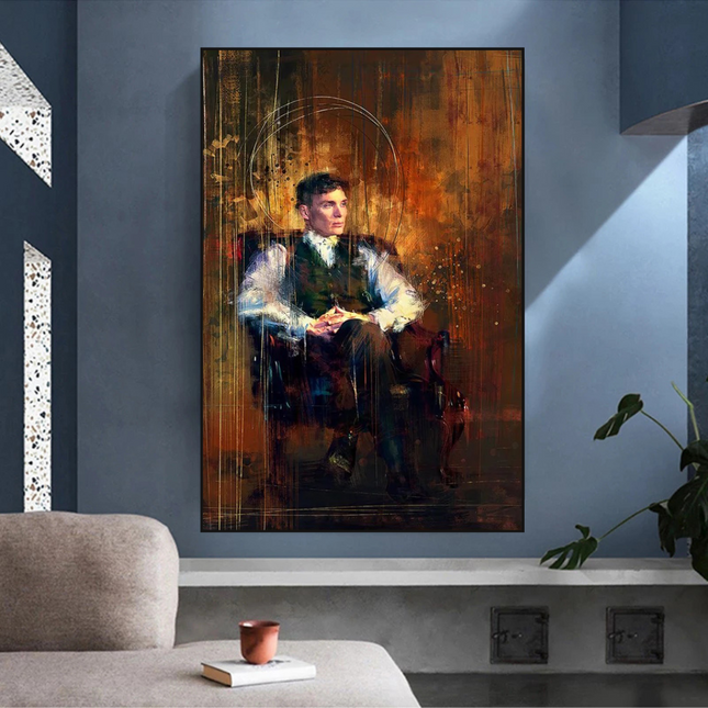 ChandelierDecor - Tommy Shelby Peaky Blinders Drama Canvas Wall Art Poster