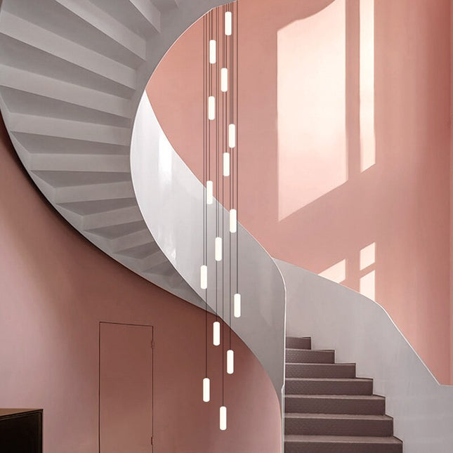 ChandelierDecor - Tubes: Staircase Chandelier - Exquisite Lighting Solution