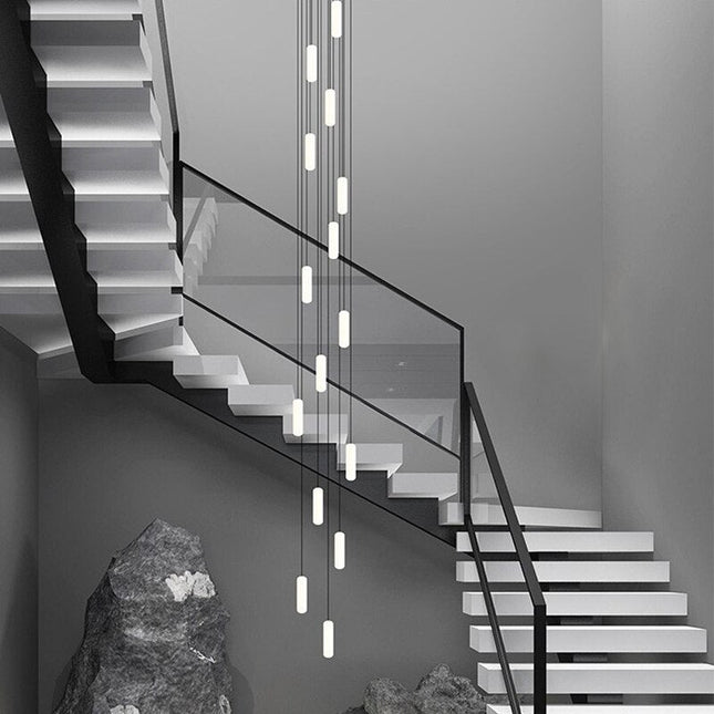 ChandelierDecor - Tubes: Staircase Chandelier - Exquisite Lighting Solution