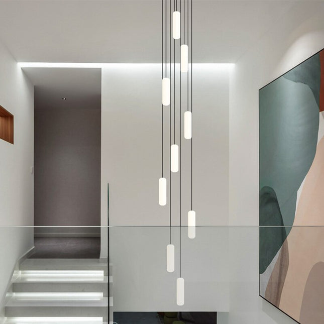 ChandelierDecor - Tubes: Staircase Chandelier - Exquisite Lighting Solution