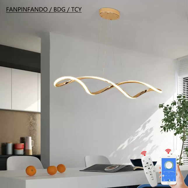 ChandelierDecor - Twirl Chandelier - Unmatched Elegance for Kitchen Island