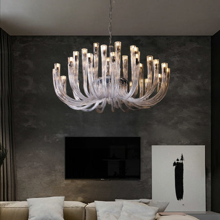 ChandelierDecor - U Shaped Glass Italian Lustre Art Pendant Chandelier