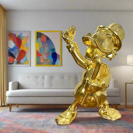 ChandelierDecor - Uncle Scrooge McDuck Gold Millionaire Electroplated Statue Ornament