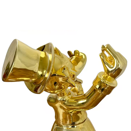 ChandelierDecor - Uncle Scrooge McDuck Gold Millionaire Electroplated Statue Ornament