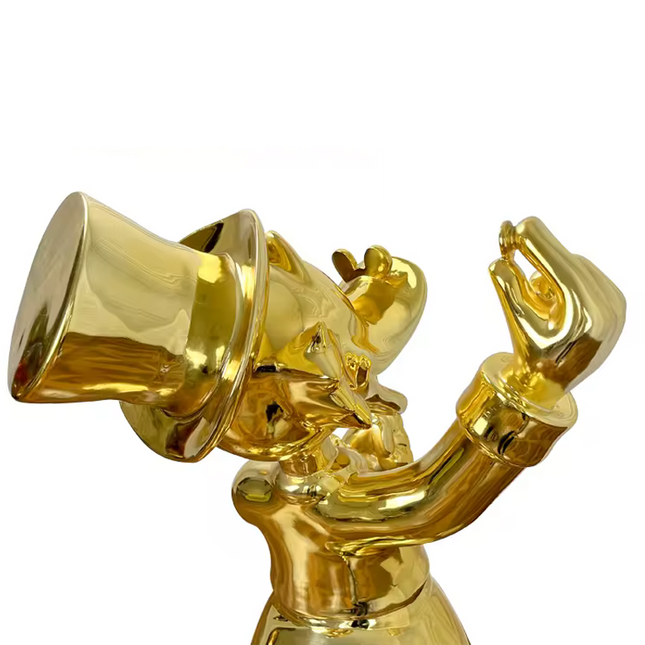 ChandelierDecor - Uncle Scrooge McDuck Gold Millionaire Electroplated Statue Ornament