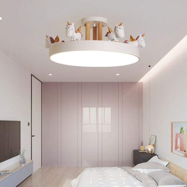 ChandelierDecor - UnicornLED Ceiling Lights Lanterns for Kids Room