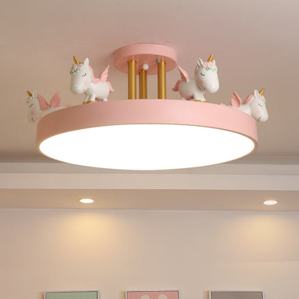 ChandelierDecor - UnicornLED Ceiling Lights Lanterns for Kids Room