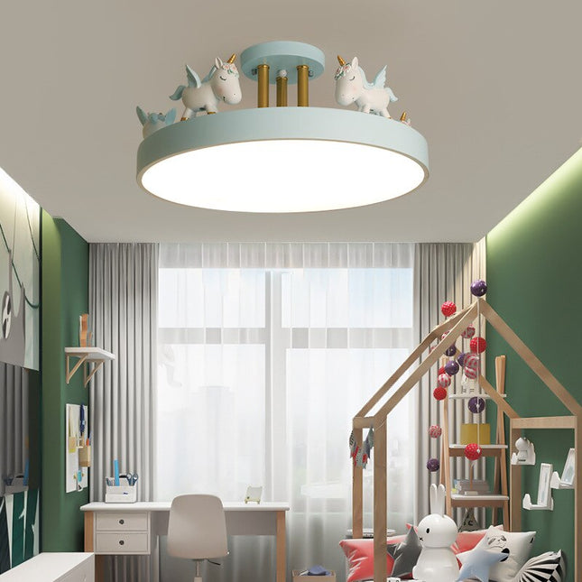 ChandelierDecor - UnicornLED Ceiling Lights Lanterns for Kids Room