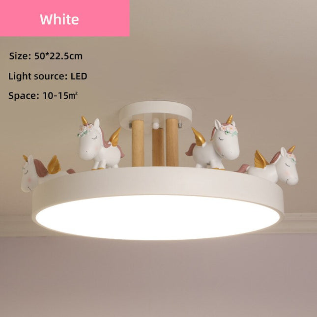 ChandelierDecor - UnicornLED Ceiling Lights Lanterns for Kids Room