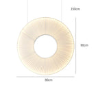 Suspension Ronde - Verticale 80cm / Lumière naturelle