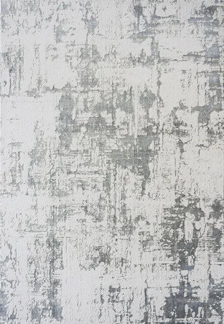 ChandelierDecor - Abstract Gray High Pile Tufted Rug