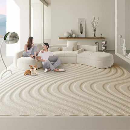 ChandelierDecor - Sand Dunes 3D Diatom Silk Rugs for Living Room