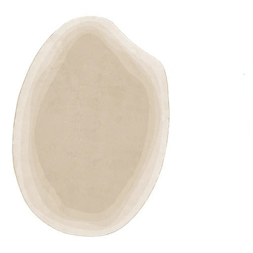 ChandelierDecor - Italian Designer Oval Linear Rug: A Statement of Luxury and Style