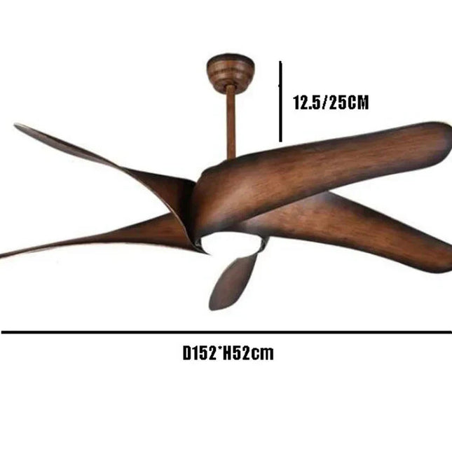 ChandelierDecor - Vintage Brown Ceiling Fan 60 inch Techno Fan