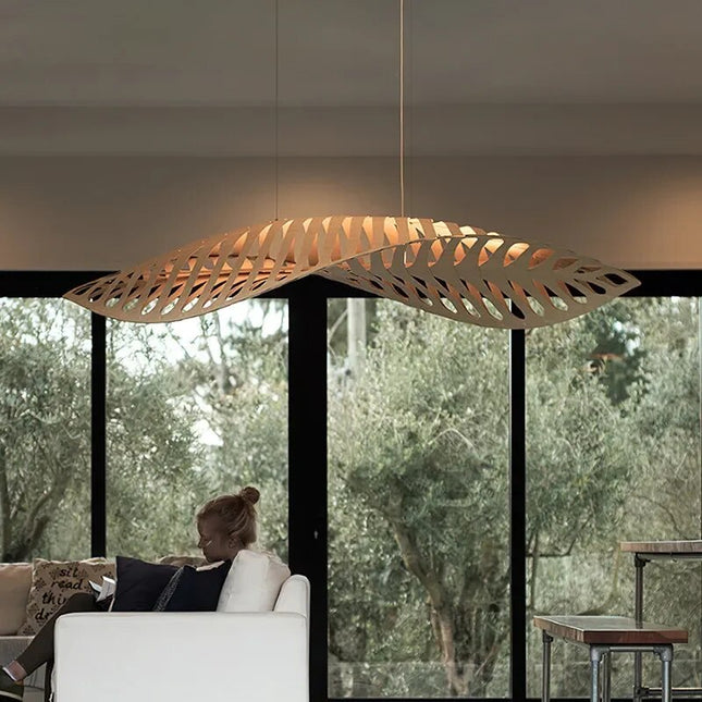 ChandelierDecor - Wabi Sabi Wood Art Fish Bone Pendant Chandelier