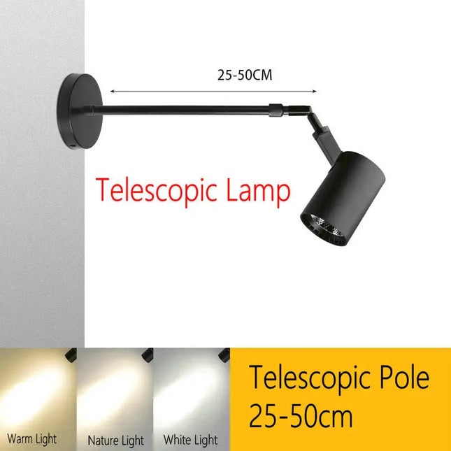 ChandelierDecor - Wall Art LED Long Arm Extendable Telescopic Wall Light