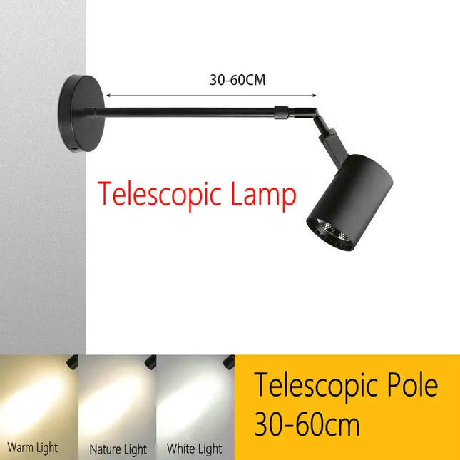 ChandelierDecor - Wall Art LED Long Arm Extendable Telescopic Wall Light