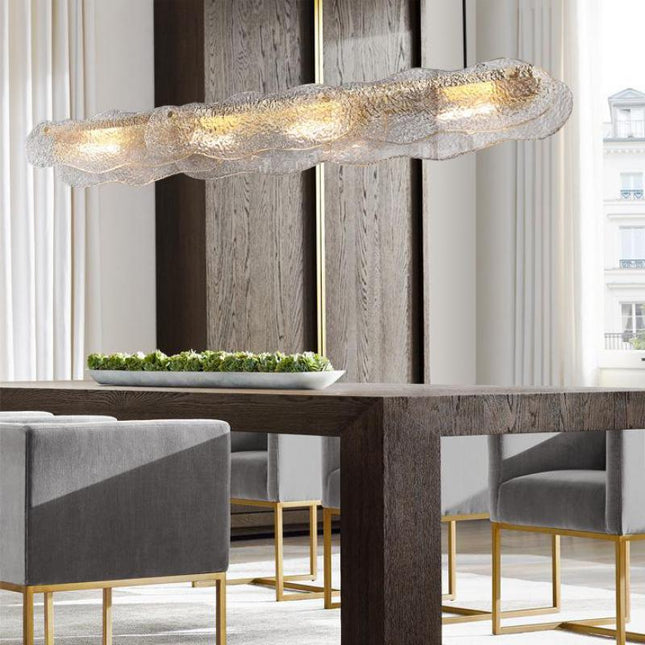 ChandelierDecor - Water Ripple Glass Art Chandelier: Exquisite and Unique