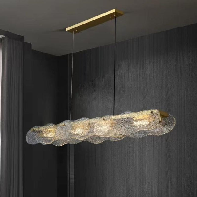 ChandelierDecor - Water Ripple Glass Art Chandelier: Exquisite and Unique