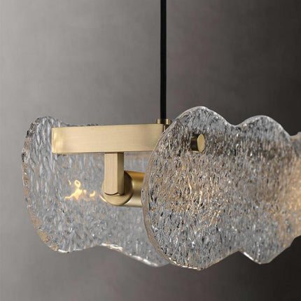 ChandelierDecor - Water Ripple Glass Art Chandelier: Exquisite and Unique