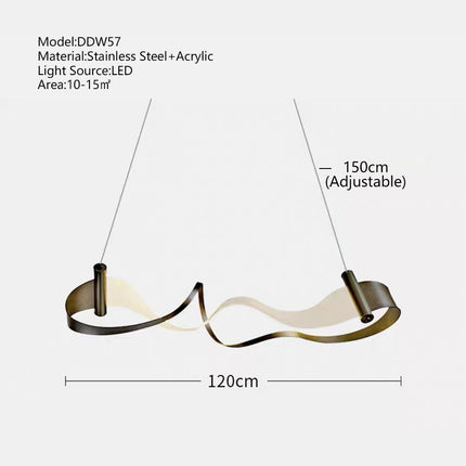 ChandelierDecor - Wave Chandelier: Stylish Lighting for Any Space