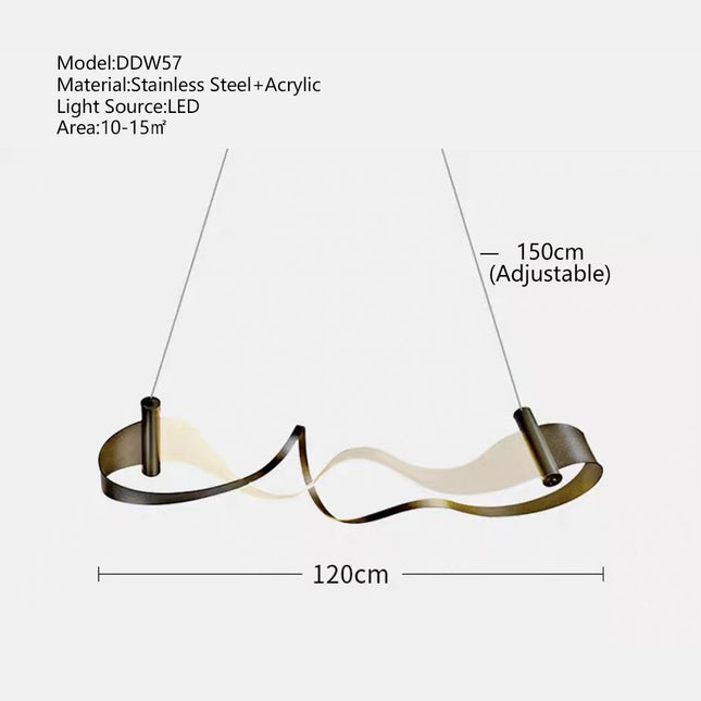 ChandelierDecor - Wave Chandelier: Stylish Lighting for Any Space