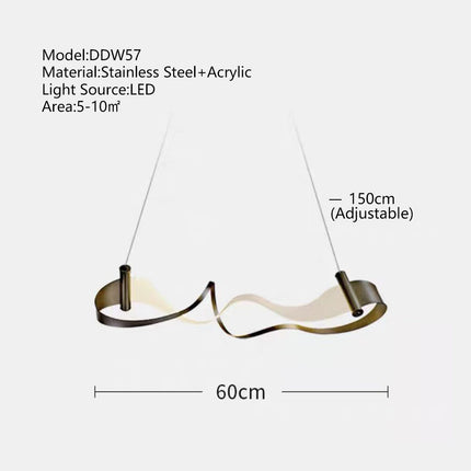 ChandelierDecor - Wave Chandelier: Stylish Lighting for Any Space