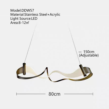 ChandelierDecor - Wave Chandelier: Stylish Lighting for Any Space