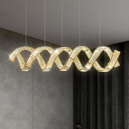 ChandelierDecor - Wave Crystal Pendant Light: Enhance Your Space