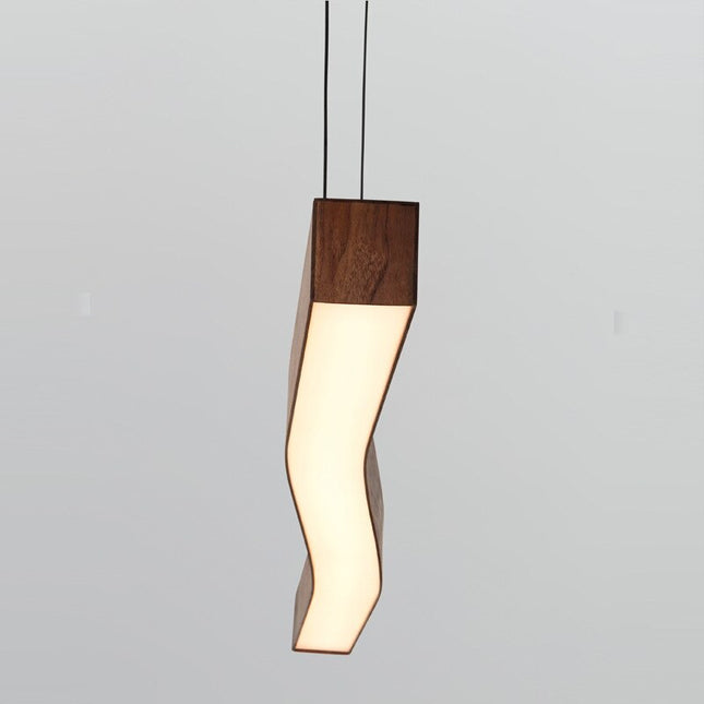 ChandelierDecor - Wave Light: Wooden Wave Bar Hanging Light for Kitchen