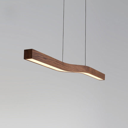 ChandelierDecor - Wave Light: Wooden Wave Bar Hanging Light for Kitchen
